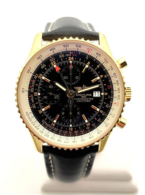 pre owned breitling navitimer gold|breitling navitimer price guide.